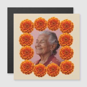 Cempasúchil Ofrenda Altar Foto Personalizada Magnetkarte