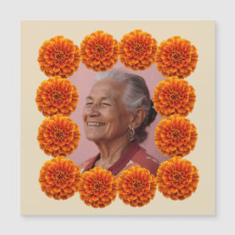 Cempasúchil Ofrenda Altar Foto Personalizada Magnetkarte