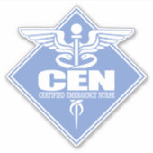 CEN (Certified Emergency Nurse) Diamant Aufkleber (Vorderseite)
