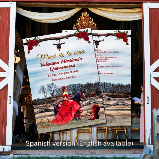 Cena de Mascarada de Quinceñera en el Rancho Menükarte