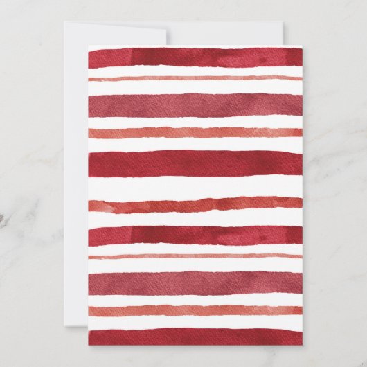 Cena De Navidad Poinsettia Christmas Dinner Party Einladung (Rückseite)