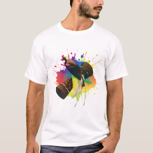 Cendrawasih Der Vogel des Paradieses farbenfroh T-Shirt