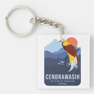 Cendrawasih Schlüsselanhänger