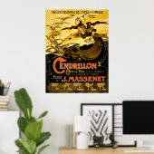 Cendrillon ~ Vintage französische Theaterwerbung. Poster (Heimbüro)