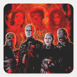 Cenobites Horror Aufkleber – Gothic Cult Art