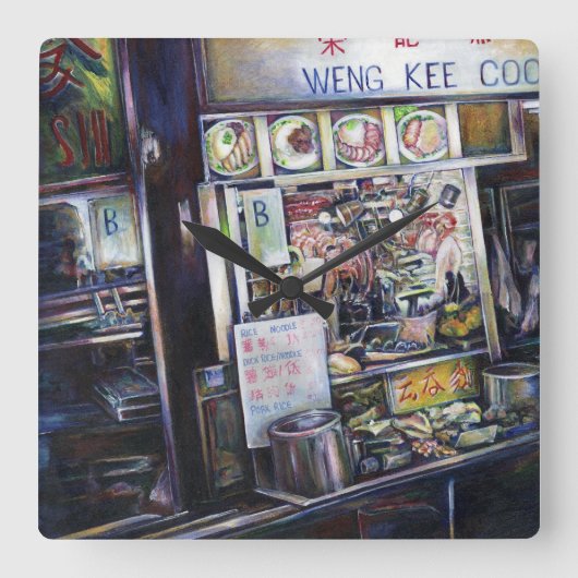 Cenosillicaphia Quadratische Wanduhr (Vorderseite)