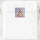 Censer wird von einem Engel überragt Quadratischer Aufkleber (Tasche)
