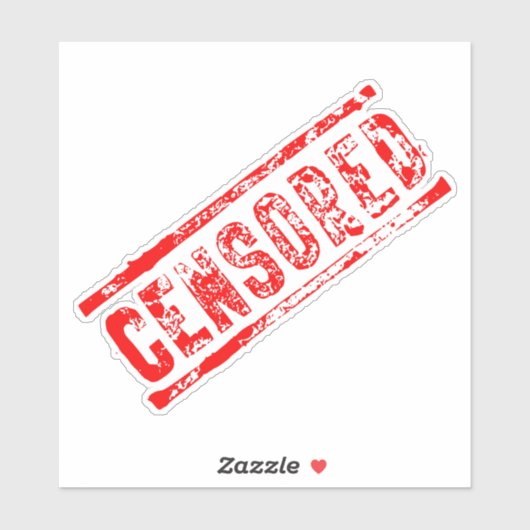 Censored Aufkleber (Blatt)