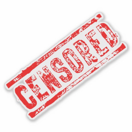 Censored Aufkleber (Vorderseite)