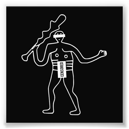 Censored Cerne Abbas Riant Fotodruck (Vorne)