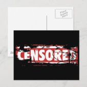 Censored Postkarte (Vorne/Hinten)