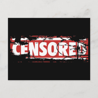 Censored Postkarte