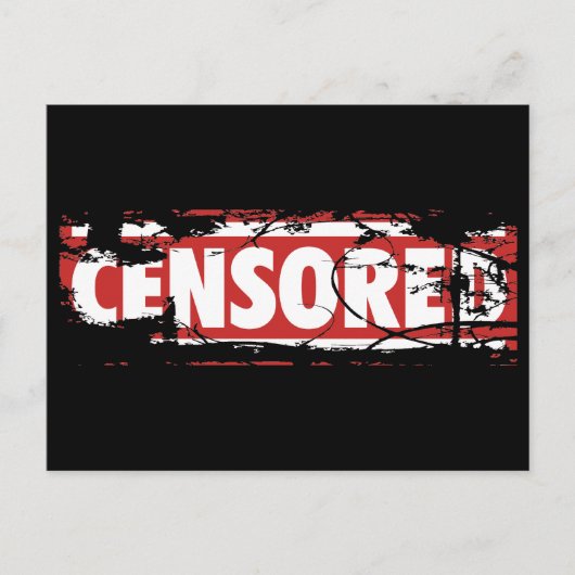 Censored Postkarte (Vorderseite)