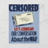 Censored Postkarte (Vorderseite)