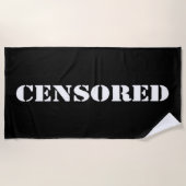 Censored Strandtuch (Vorderseite)