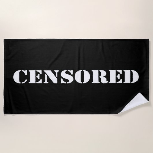 Censored Strandtuch (Vorderseite)