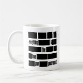 Censorsed Regierungs-Mitteilung Kaffeetasse (Links)