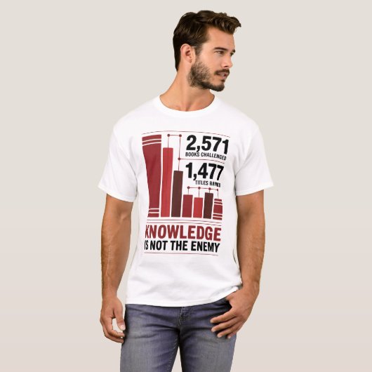 Censorship Statistics Awareness T-Shirt (Vorne ganz)