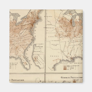 Census maps der Vereinten Staaten, 1870 Magnet
