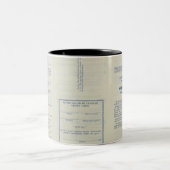 Census Record Mug Zweifarbige Tasse (Mittel)