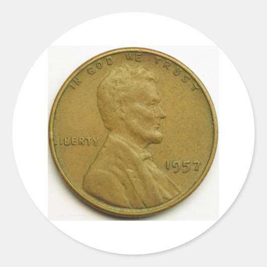 Cent Runder Aufkleber (Vorderseite)