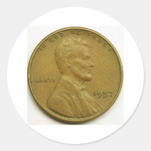Cent Runder Aufkleber