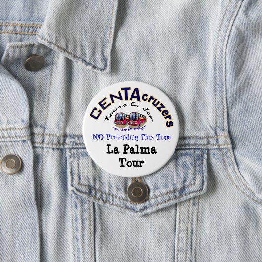 CenTAcruzers Logo-La Palma Ausflug-Knopf Button (Beispiel)