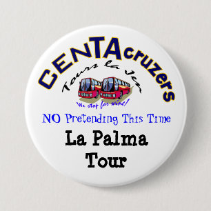 CenTAcruzers Logo-La Palma Ausflug-Knopf Button