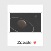 Centaur 1099 Chariklo und seine Ringe. Aufkleber (Blatt)