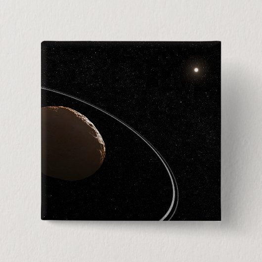 Centaur 1099 Chariklo und seine Ringe. Button (Vorderseite)