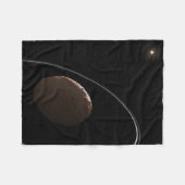 Centaur 1099 Chariklo und seine Ringe. Fleecedecke (Vorderseite (Horizontal))