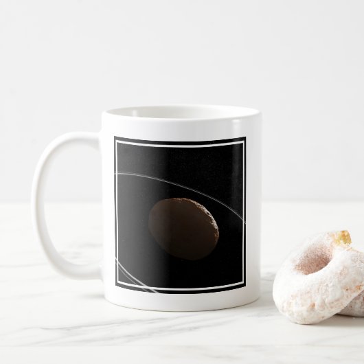 Centaur 1099 Chariklo und seine Ringe. Kaffeetasse (Mit Donut)