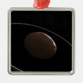 Centaur 1099 Chariklo und seine Ringe. Ornament Aus Metall (Vorne)