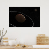 Centaur 1099 Chariklo und seine Ringe. Poster (Küche)