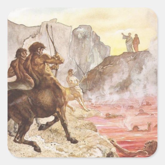 Centaur Archers-Inferno Square Sticker (Vorderseite)