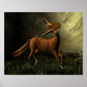 Centaur im Sturm Poster
