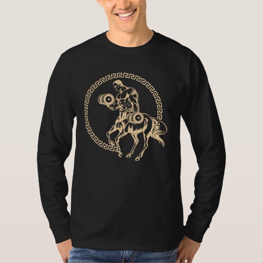 Centaur Lifts Weights Fitness Workout at Gym Minot T-Shirt (Vorderseite)