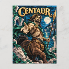 Centaur, Paper Cut Monster Postkarte