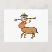 Centaur Sagittarius Postkarte (Vorderseite)