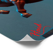 Centaur with colors - Gen AI Poster (Ecke)