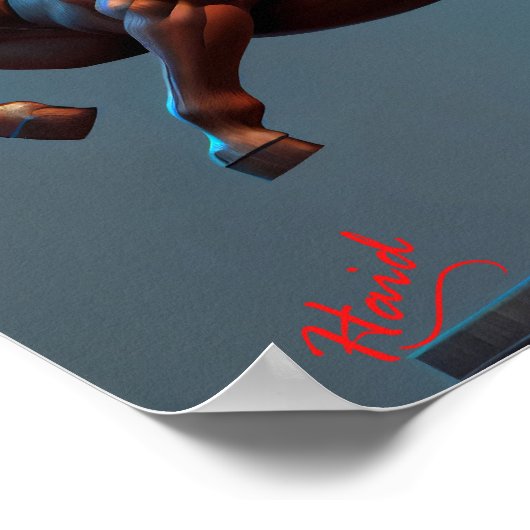 Centaur with colors - Gen AI Poster (Ecke)