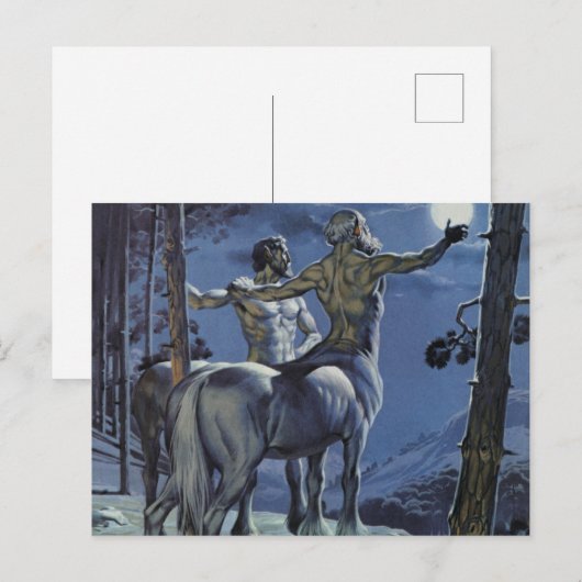 Centaurs (farbige Litho) Postkarte (Vorne/Hinten)
