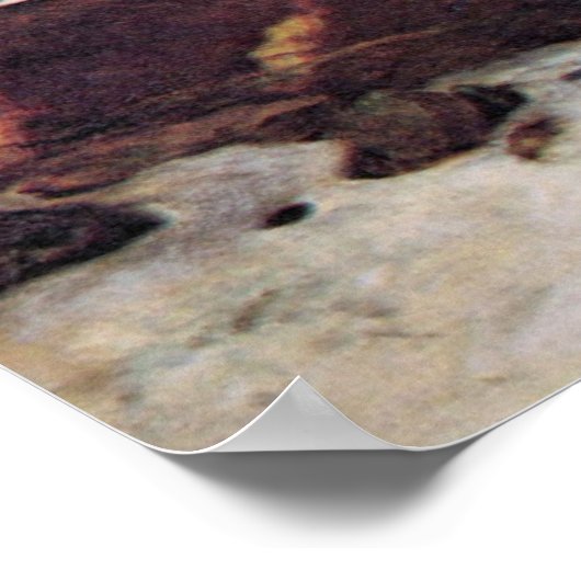 Centaurs von Arnold Bocklin Poster (Ecke)