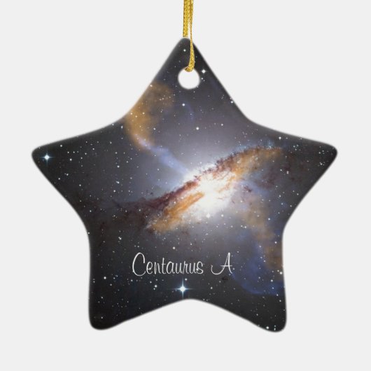 Centaurus A=NGC 5128 Keramik Ornament (Hinten)