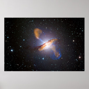 Centaurus A zeigt einen supermassiven Black Holes  Poster