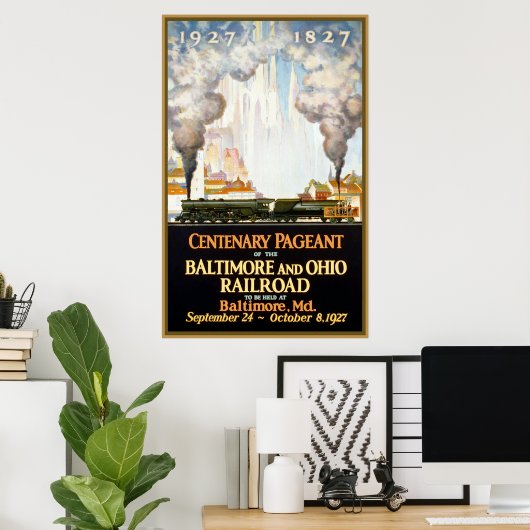 Centenary Pageant Baltimore und Ohio Bahn Poster (Heimbüro)