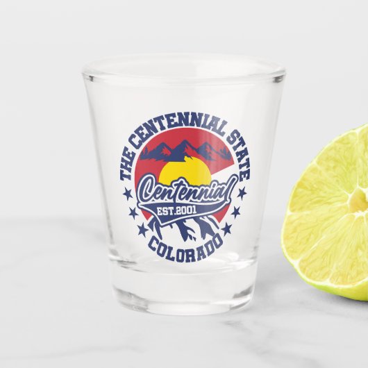 Centennial, Colorado Schnapsglas (Vorderseite)
