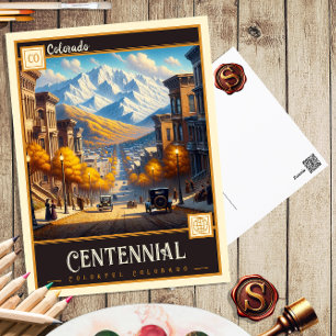 Centennial, Colorado Vintage Postkarte