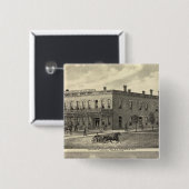 Centennial Hotel, Tecumseh und Neb, Nebraska Button (Vorne & Hinten)