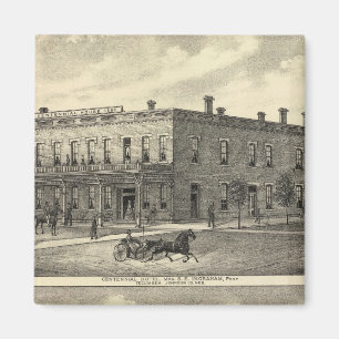 Centennial Hotel, Tecumseh und Neb, Nebraska Magnet